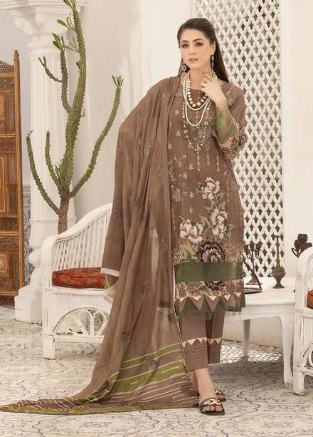 Dastoor By Aalaya Embroidered Lawn Suits Unstitched 3 Piece ALY22DL D-02 - Summer Collection