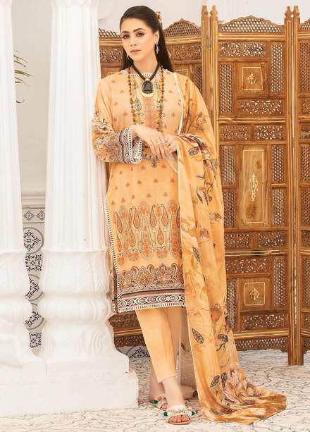 Dastoor By Aalaya Embroidered Lawn Suits Unstitched 3 Piece ALY22DL D-04 - Summer Collection