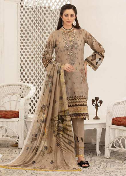 Dastoor By Aalaya Embroidered Lawn Suits Unstitched 3 Piece ALY22DL D-06 - Summer Collection