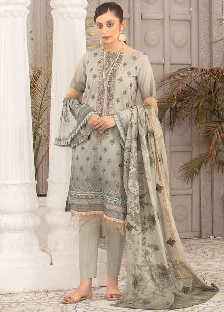 Dastoor By Aalaya Embroidered Lawn Suits Unstitched 3 Piece ALY22DL D-07 - Summer Collection