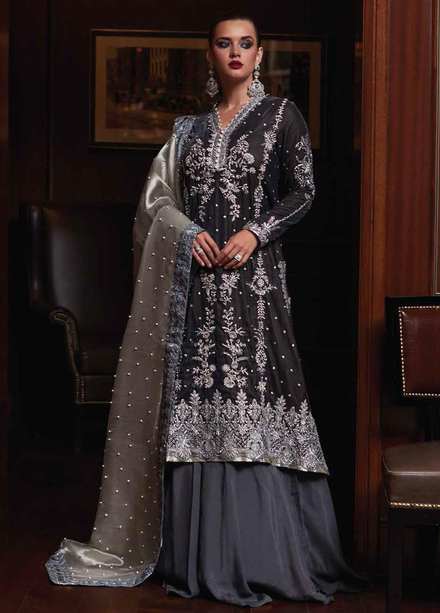 Destiny by Mushq Embroidered Velvet Suits Unstitched 3 Piece MQ22D MV22-03 Felicity - Luxury Collection