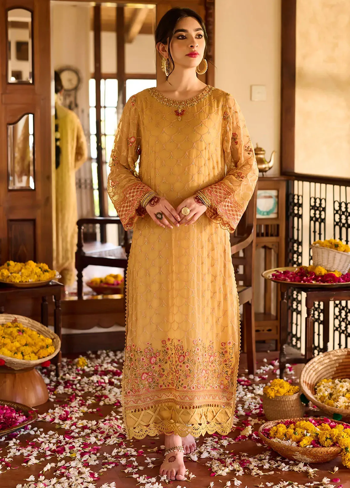 EMBROIDERED DHANAK 2 PIECE ARTICLE TITU9 main image 0