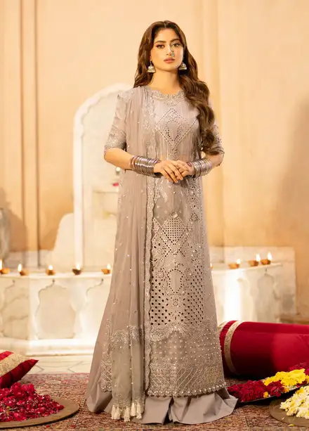 Binilyas | Dilbaro Embroidered Festive Lawn 24 | 407-B main image 0