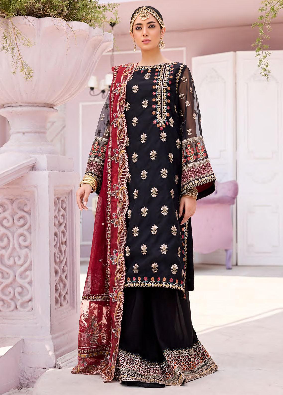 Sunlit Groove by Emaan Adeel Unstitched Embroidered Luxury Lawn 3 Pcs Suit EA26USG FLORAL FRENZY - Summer Collection