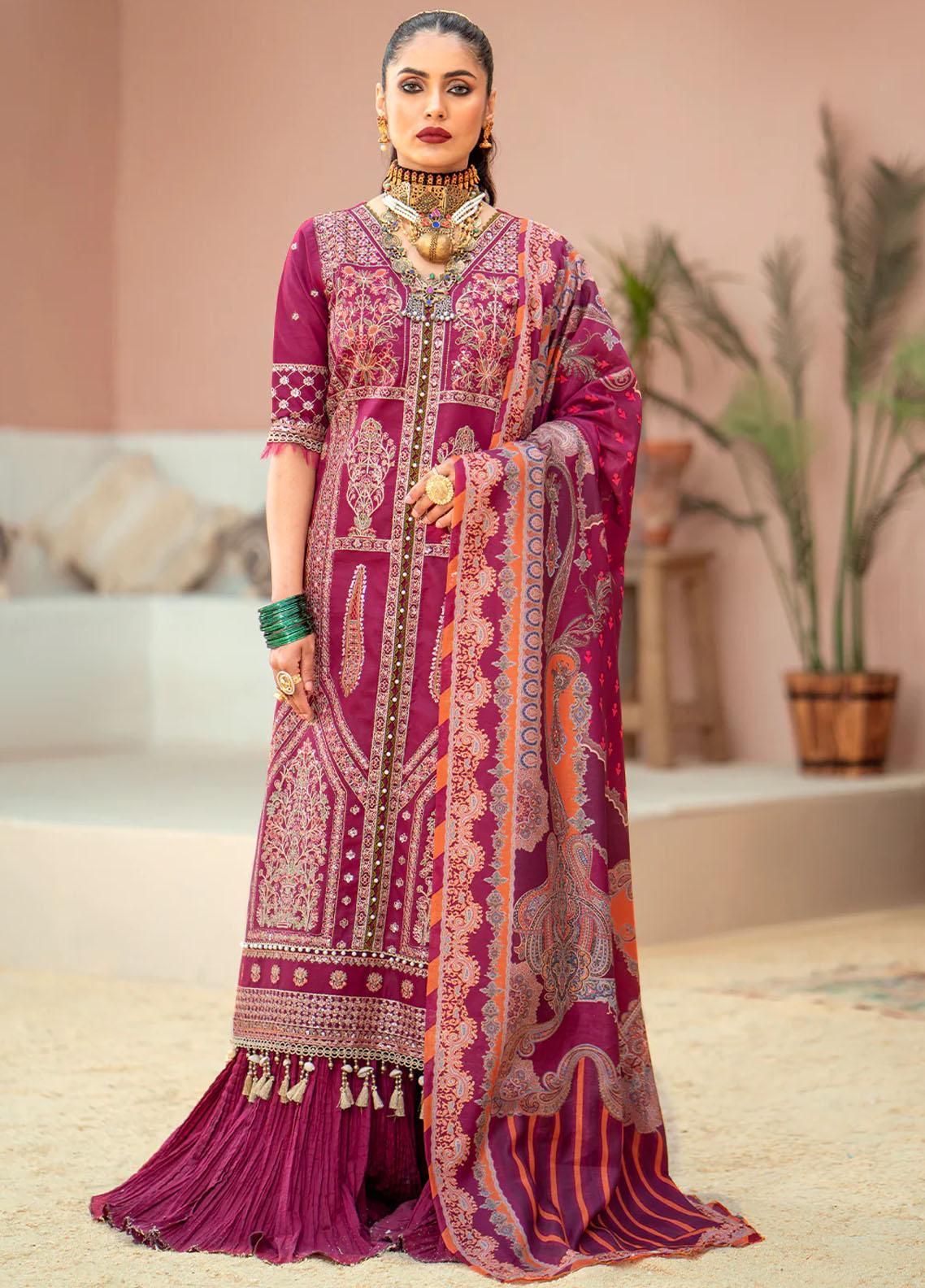 Palash By Eleshia Embroidered Lawn Suits Unstitched 3 Piece ELS23Z MAHTAB - Summer Collection