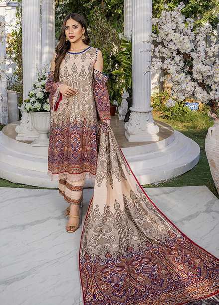 Eshaal Adina By AY Textile Printed Khaddar Suits Unstitched 3 Piece AYT22K 10 - Winter Collection