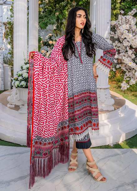 Eshaal Adina By AY Textile Printed Khaddar Suits Unstitched 3 Piece AYT22K 04 - Winter Collection