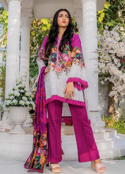 Eshaal Adina By AY Textile Printed Khaddar Suits Unstitched 3 Piece AYT22K 05 - Winter Collection