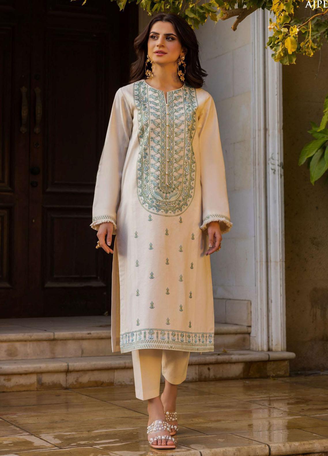 Essentials By Asim Jofa Embroidered Cambric Suits Unstitched 2 Piece ...