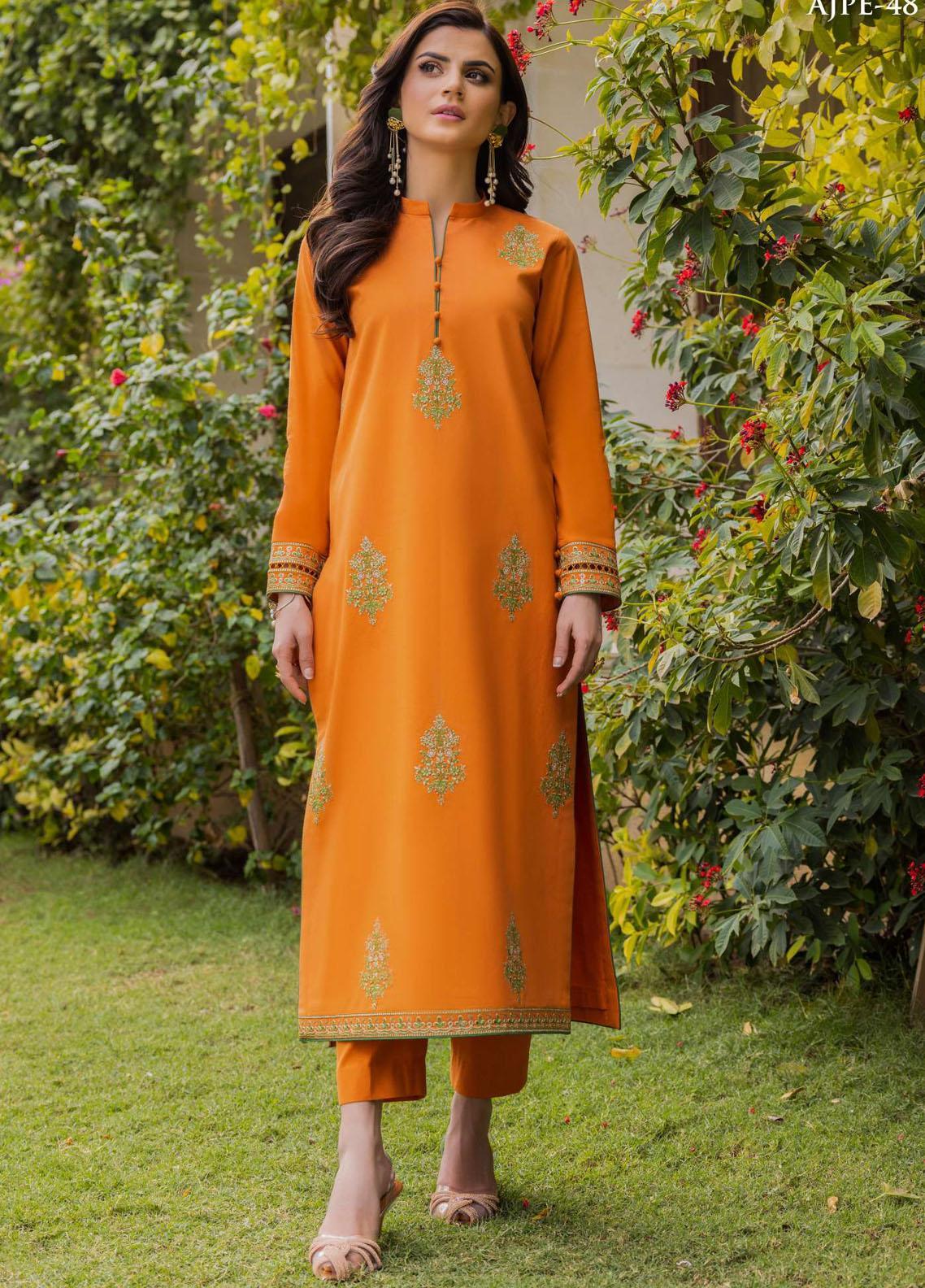 Essentials By Asim Jofa Embroidered Cambric Unstitched Kurties AJ23ES ...