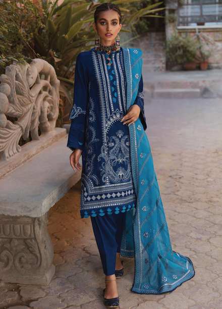 Faixa Faixal Premium by Ittehad Textiles Embroidered Cottel Suits Unstitched 3 Piece IT21FXP D-06 MIHR - Winter Collection