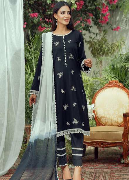 Fascino Embroidered Cotton Suits Unstitched 2 Piece FN22ENT ASSCHER  - Summer Collection