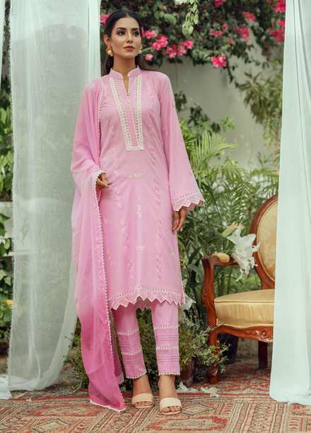 Fascino Embroidered Cotton Suits Unstitched 2 Piece FN22ENT TRILLIANT  - Summer Collection