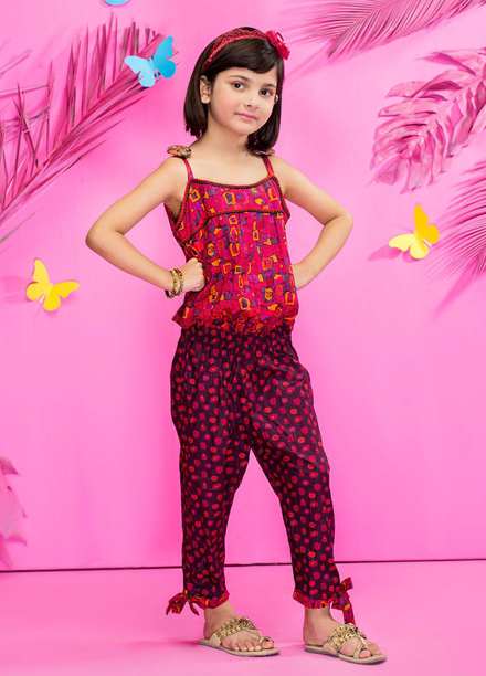 Five Star Classic Kids Cotton Printed Cambric Suits Unstitched 2 Piece FS21CK 712-A - Winter Collection