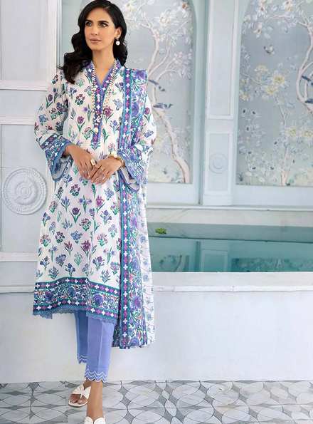 Florence By Gul Ahmed Printed Lawn Suits Unstitched 3 Piece GA22F CL-22226 B - Summer Collection