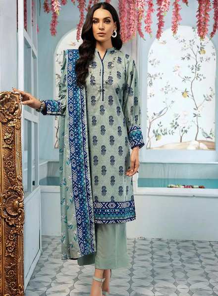 Florence By Gul Ahmed Printed Lawn Suits Unstitched 3 Piece GA22F CL-22235 B - Summer Collection