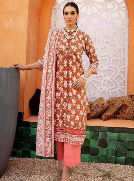 Florence By Gul Ahmed Printed Lawn Suits Unstitched 3 Piece GA22F CL-32050 B - Summer Collection