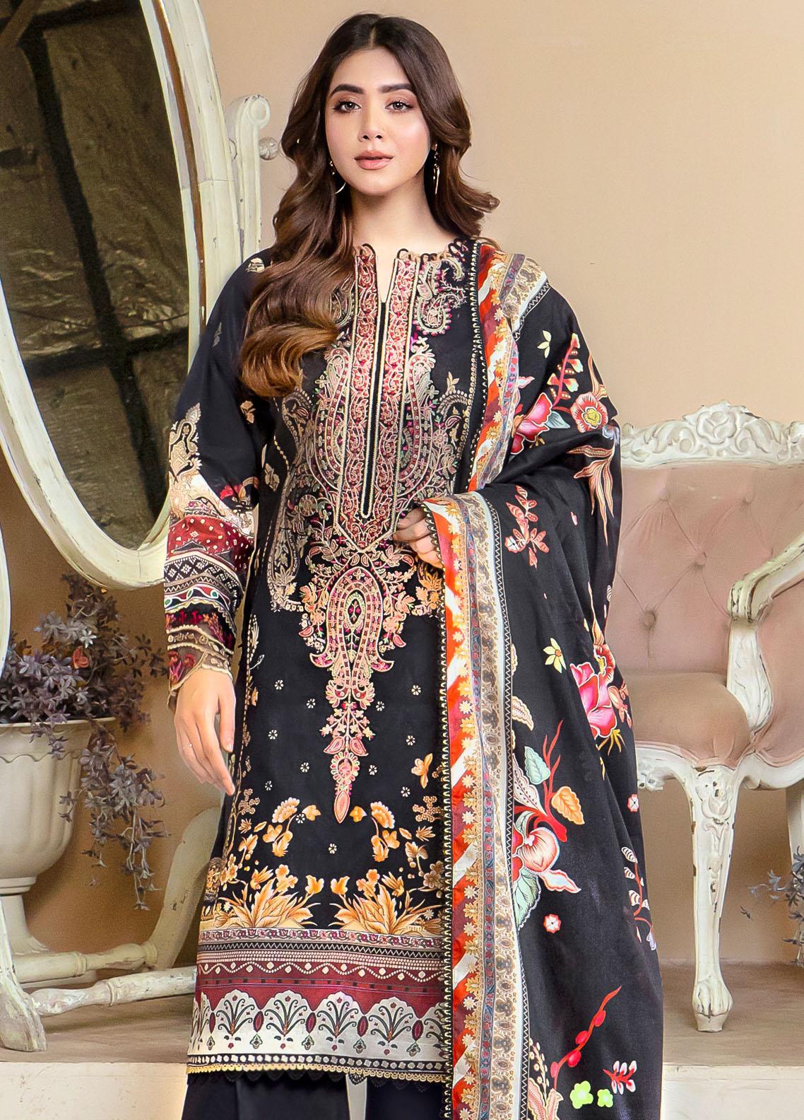 Florent Embroidered Silk Suit Unstitched 3 Piece FL24R Opaline - Formal Collection