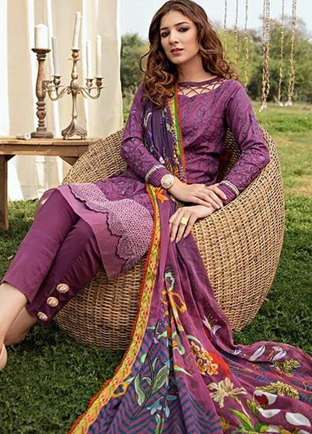 Florent Embroidered Jacquard Suits Unstitched 3 Piece F21SV FL-07 - Summer Collection