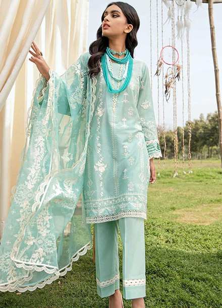 Florent Embroidered Lawn Suits Unstitched 3 Piece F21SV FL-08 - Summer Collection