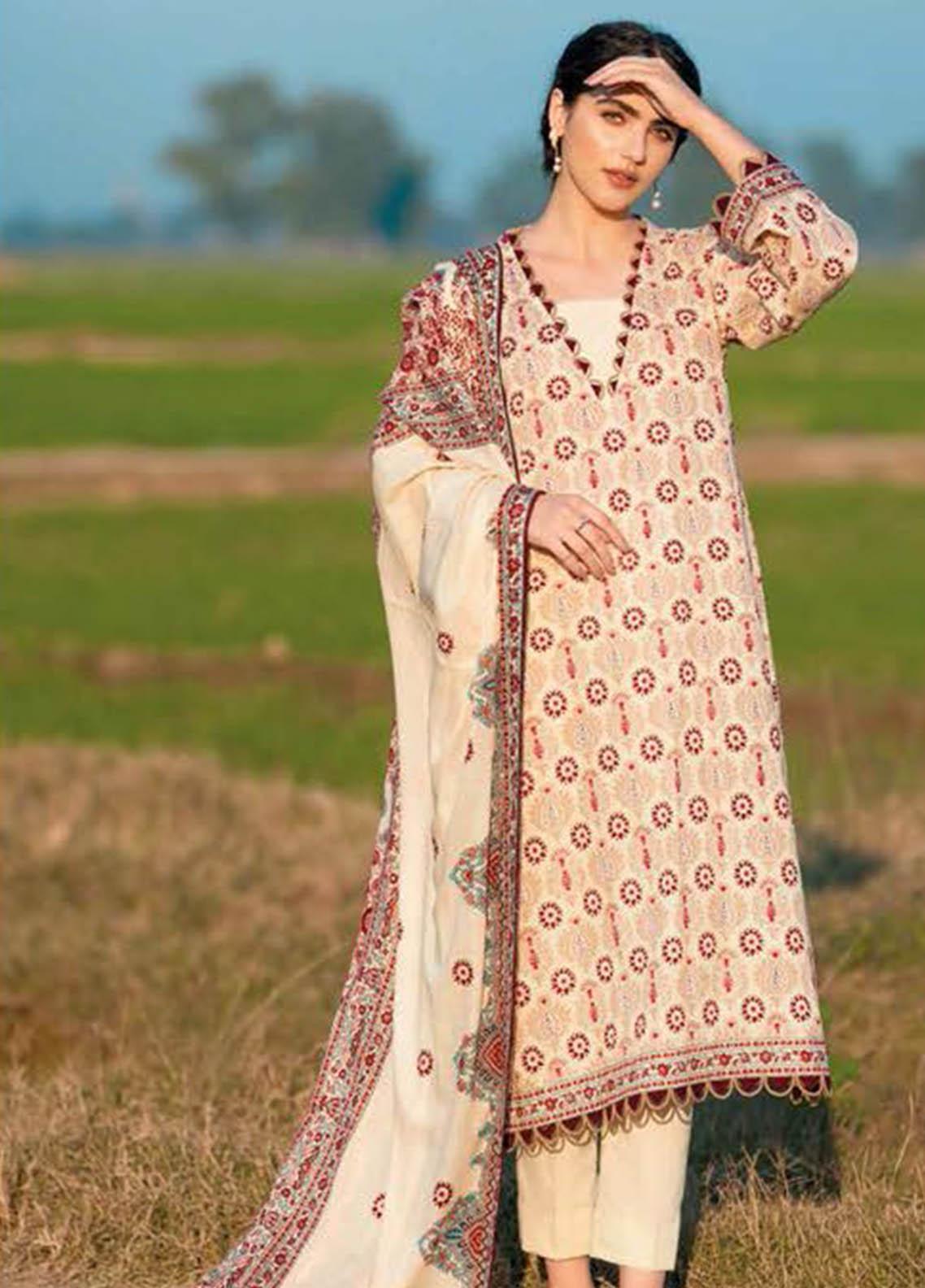 Freesia by Gul Ahmed Unstitched Embroidered Lawn 3 Piece Suit GA26UFL CN-62002 - Summer Collection main image 1