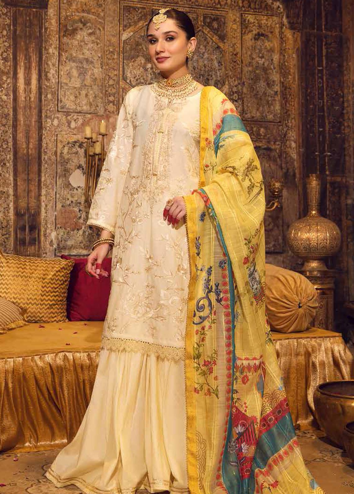 Gulaal Unstitched Embroidered Luxury Lawn 3 Piece Suit GL26USL SELORE LL-11 - Festive Collection main image 0