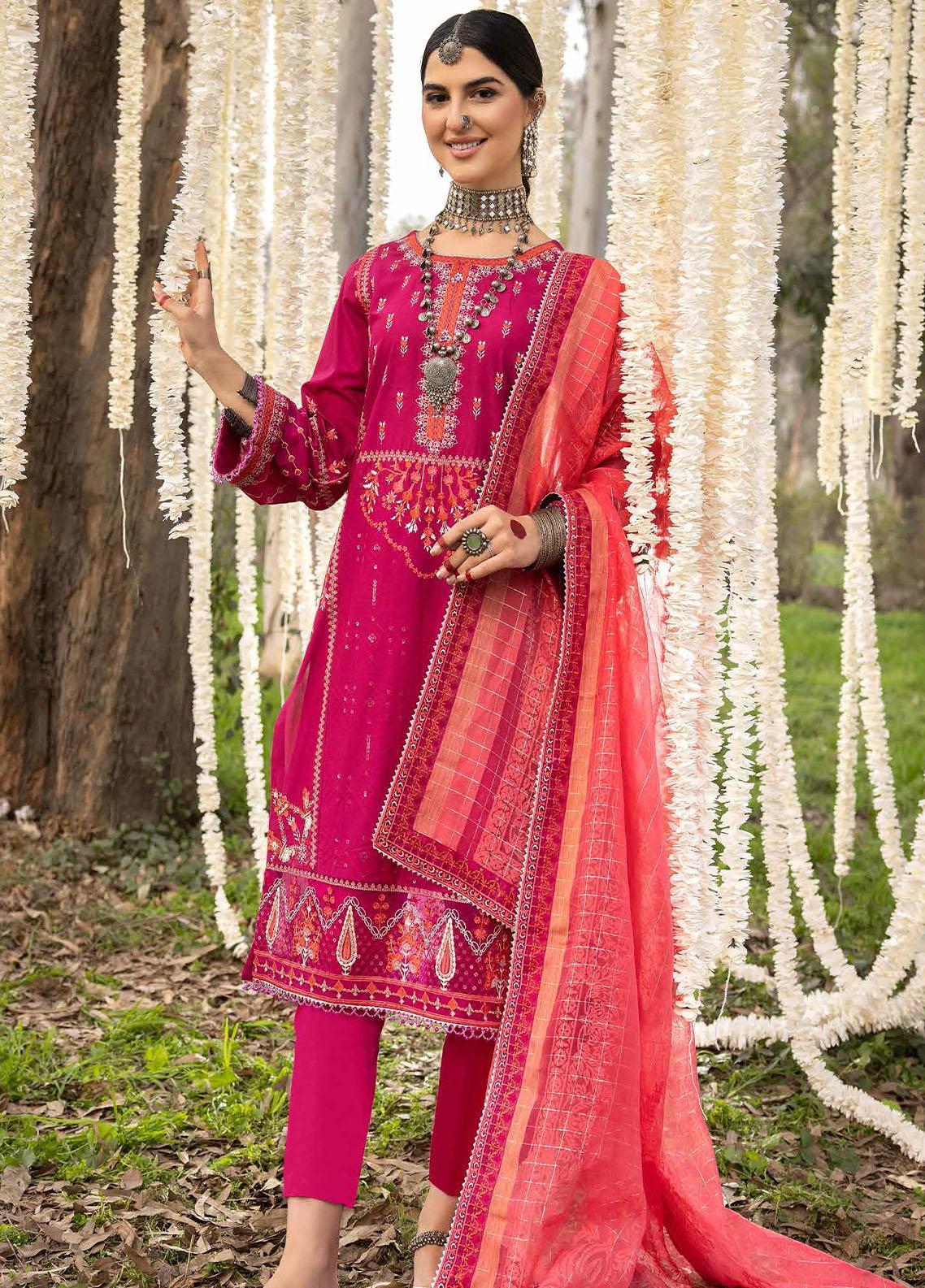 Gul Ahmed Embroidered Lawn Suits Unstitched 3 Piece GA25TA CL-52398 - Summer Collection main image 1