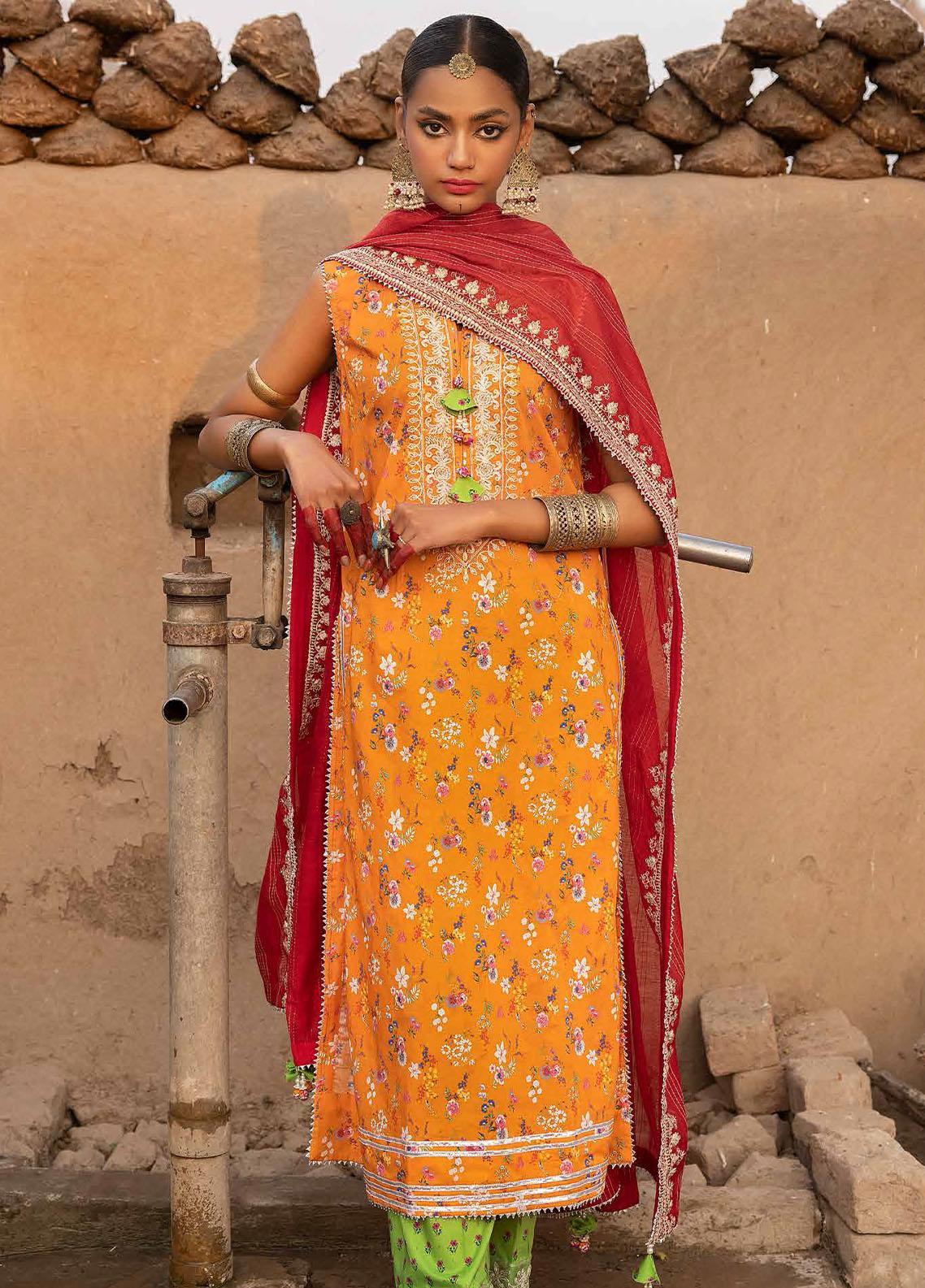 Festive Issue By Gul Ahmed Embroidered Lawn Suits Unstitched 3 Piece GA21EA 12031 - Festive Collection main image 0