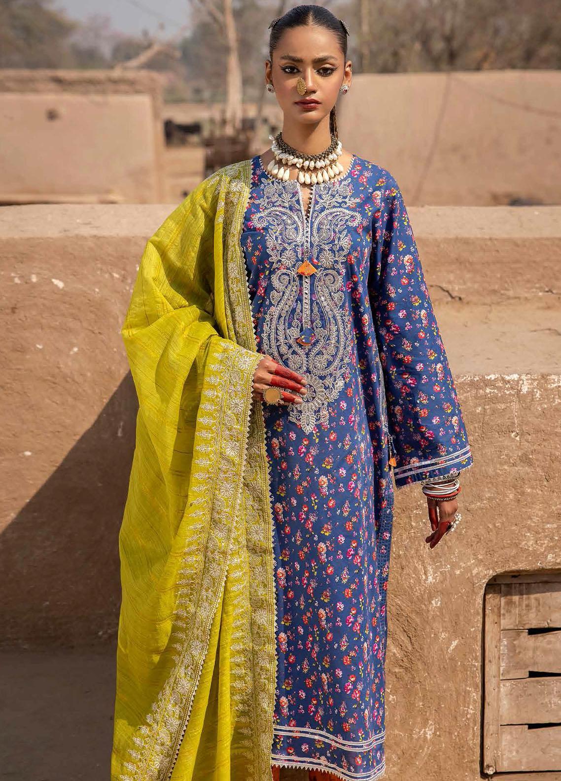 Freesia by Gul Ahmed Unstitched Embroidered Lawn 3 Piece Suit GA26UFL S-62013 - Summer Collection main image 0