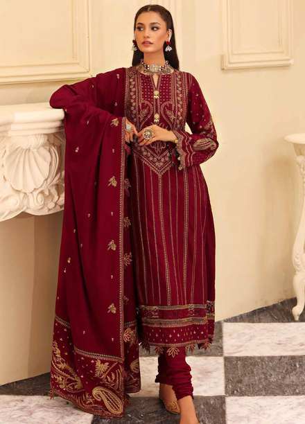 Gul Ahmed Embroidered  Suits Unstitched 3 Piece GA22WL AP-22017 - Winter Collection