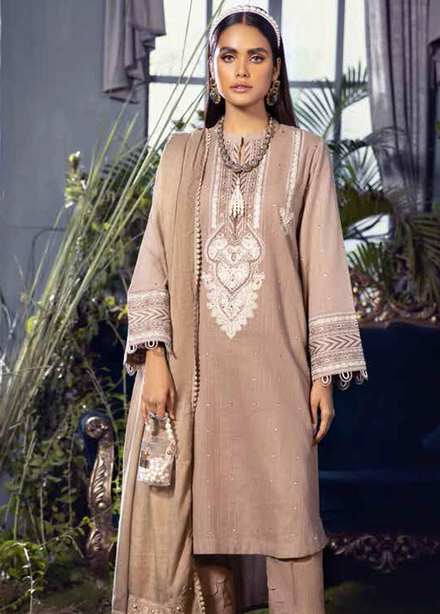 Pure Joy of Winter By Gul Ahmed Embroidered Khaddar Suits Unstitched 3 Piece GA22PJ AP-12026 - Winter Collection