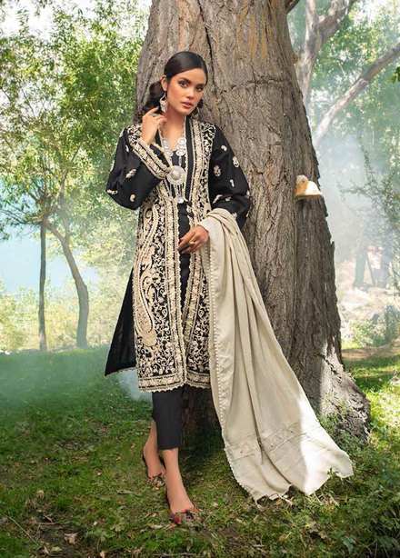 Pure Joy of Winter By Gul Ahmed Embroidered Khaddar Suits Unstitched 3 Piece GA22PJ AP-12035 - Winter Collection