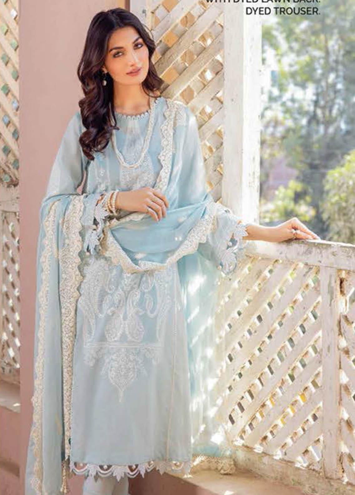 Rang e Gul by Huma Gul Unstitched Embroidered Lawn 3 Piece Suit HG-603 Parisa - Summer Collection main image 1