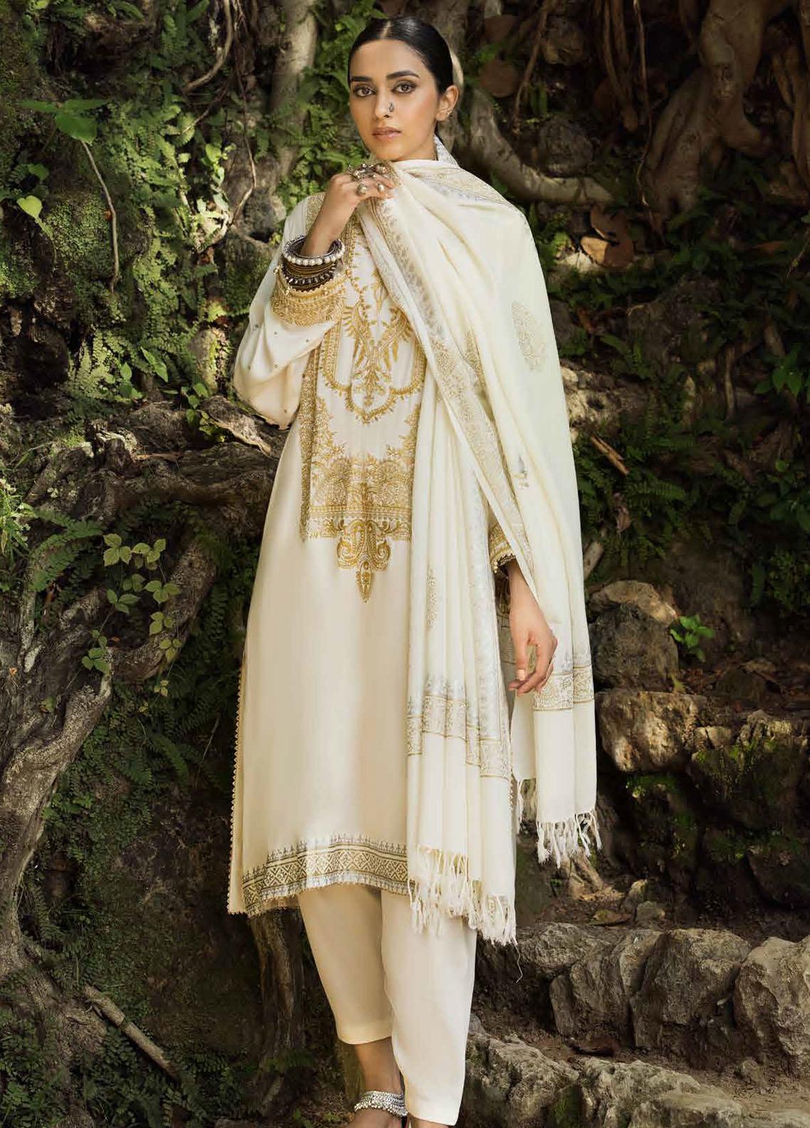 Gul Ahmed Embroidered Karandi Suits Unstitched 3 Piece GA23WL AY-32005 - Winter Collection