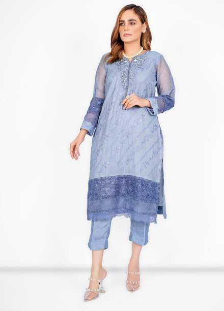 Diva Pret Luxury Pret  Cotton Net 3 Piece DV22GLN Neelum