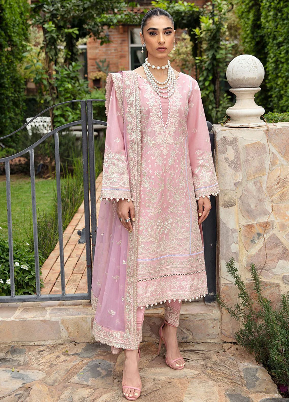 Gulaal Embroidered Net Suits Unstitched 3 Piece GL21WD (WU-03) Masakali - Wedding Collection