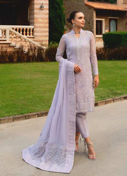 Gulaal Pret Embroidered Chiffon Suit 4 Piece GL23C 03 Camile