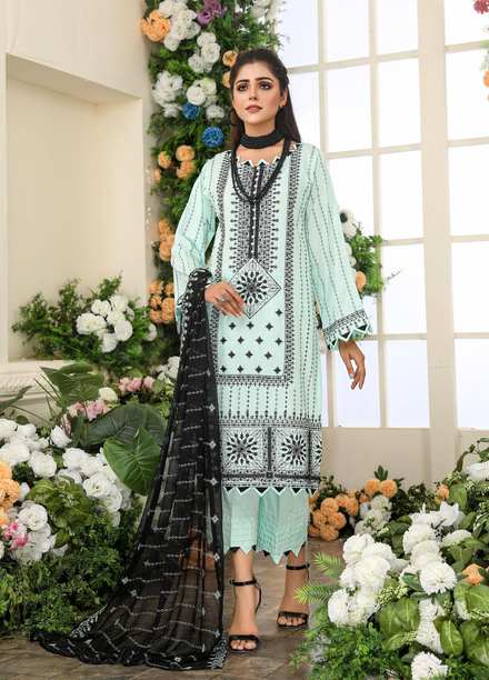 Hues by Humdum Embroidered Viscose Suits Unstitched 3 Piece HD22H 03 - Winter Collection