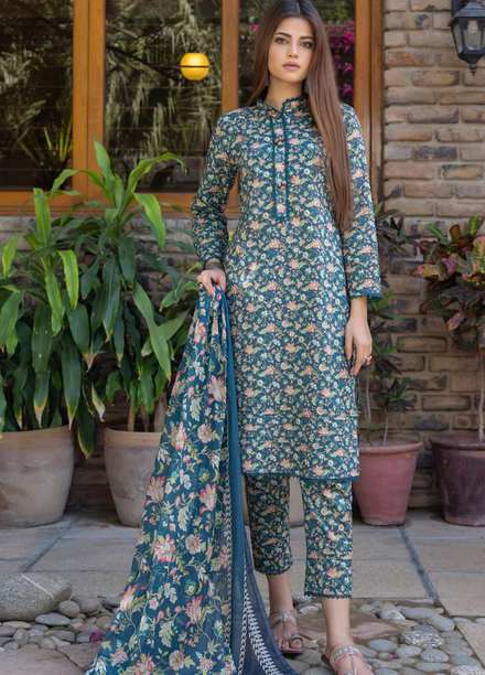 Identic Separates By Regalia Textiles Printed Lawn Suits Unstitched 3 Piece RGT23IS D10 - Summer Collection