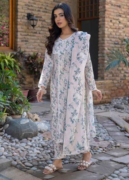 Identic Separates By Regalia Textiles Printed Lawn Suits Unstitched 3 Piece RGT23IS D2 - Summer Collection