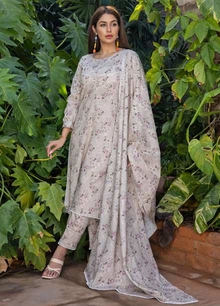 Identic Separates By Regalia Textiles Printed Lawn Suits Unstitched 3 Piece RGT23IS D8 - Summer Collection