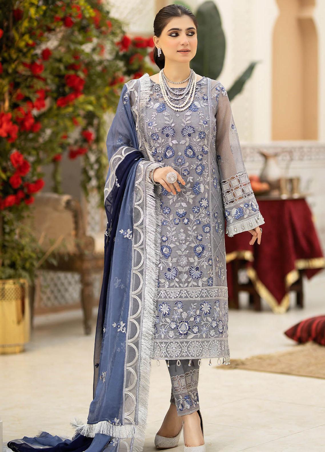 Charizma Embroidered Missouri Jacquard Suits Unstitched 3 Piece CRZ21MK MSK-15 FLERY RED - Winter Collection
