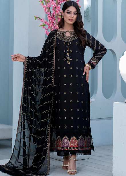 Insiya Clothing Embroidered Lawn Suits Unstitched 3 Piece INS23E 03 ASAISH - Eid Collection