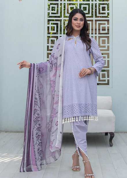 Insiya Clothing Embroidered Lawn Suits Unstitched 3 Piece INS23E 07 AMAN - Eid Collection