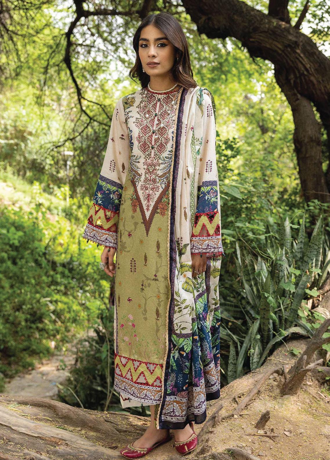 Humdum Collection Iris By Humdum Embroidered Lawn Suits Unstitched 3 Piece HD23I D-05 ...