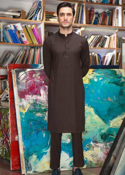 Istor Wash N Wear Formal Kurta Pajama for Men -  MARVELOUS CHOCOLATE IST-142