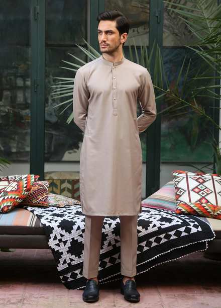 Istor Wash N Wear Formal Men Kurta Pajama -  PARAMOUNT SAND IST-143
