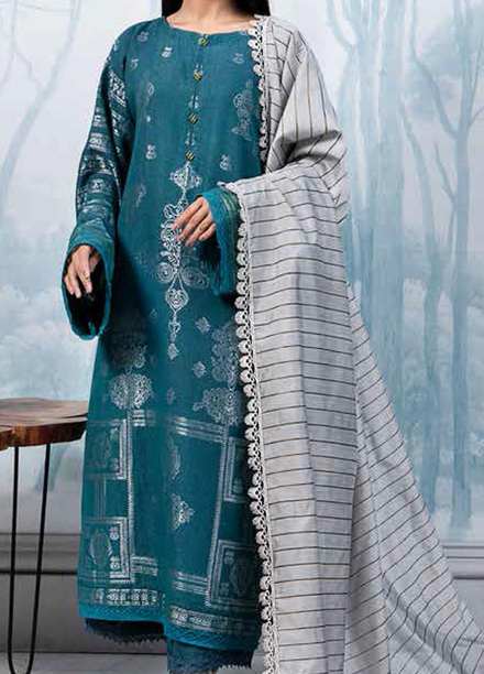 Ittehad Textiles Printed Khaddar Suits Unstitched 3 Piece ITD21K DGK-ADELLE - Winter Collection