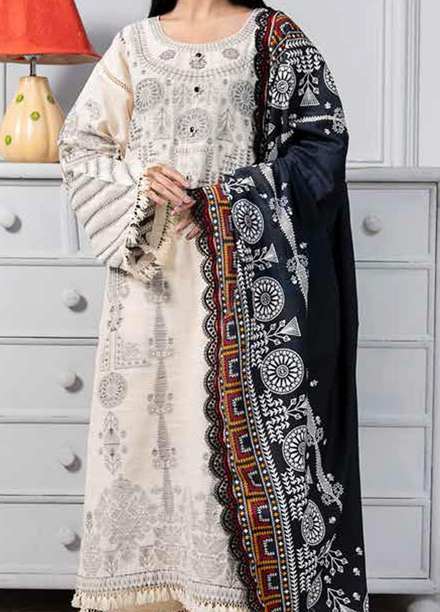 Ittehad Textiles Printed Khaddar Suits Unstitched 3 Piece ITD21K DGK-ANISA - Winter Collection