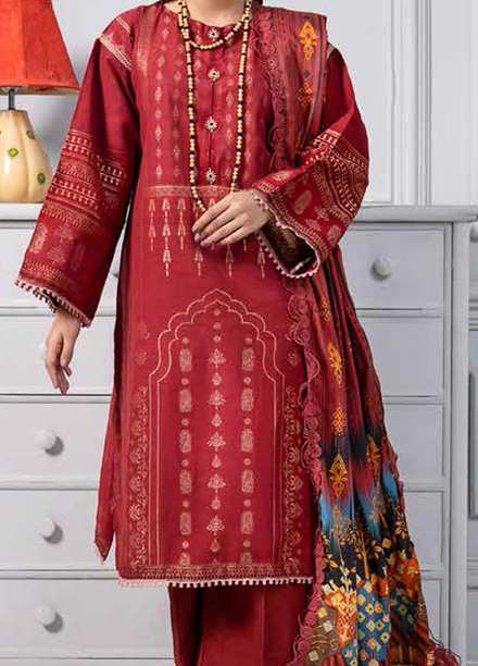 Ittehad Textiles Printed Khaddar Suits Unstitched 3 Piece ITD21K DGK-KAMILA - Winter Collection